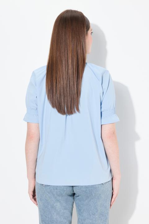 Produktbild Ulla Popken Shirtbluse, Smokdetails, Hemdkragen, Halbarm (46, 48)