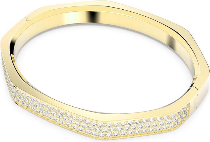 Image du produit Swarovski Dextera Bracelet-jonc octogonal Pavé moyen Blanc Or (Métal Swarovski)