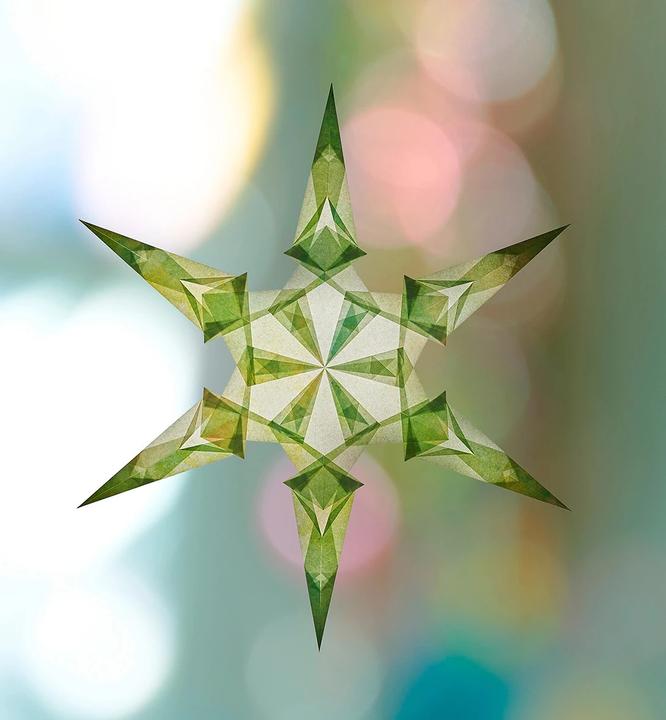 Actual product image Magische Fenstersterne aus Seidenpapier (German, Frédérique Guéret, 2021)