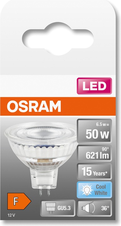 Produktbild Osram Led Star Mr16 (GU5.3, 6.50 W, 621 lm, 1 x, G)