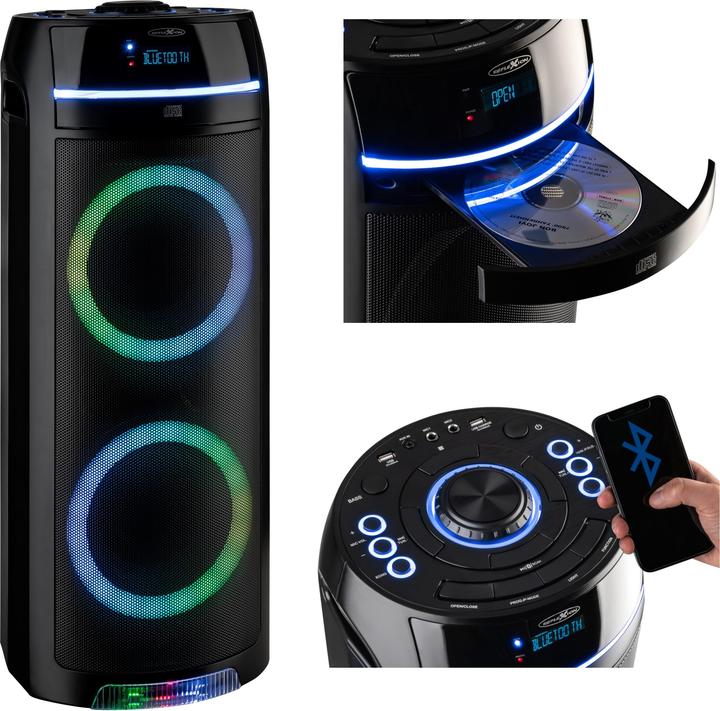 Produktbild Reflexion Bluetooth-Lautsprecher mit CD (10 h, Netzbetrieb, Batteriebetrieb)