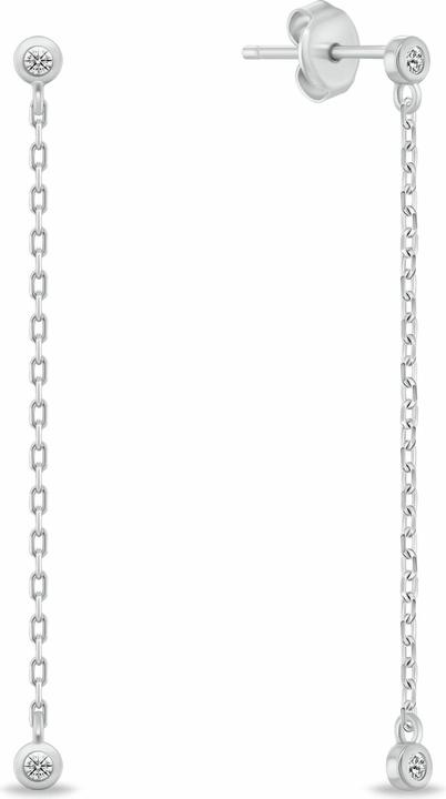 Immagine prodotto Brilio Silver - Silver dangle earrings with zircons EA1123W