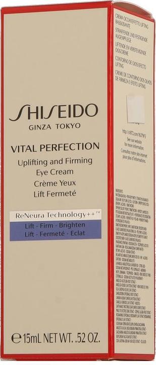 Image du produit Shiseido Vital Perfection - Crème pour les yeux liftante et raffermissante (Crème pour les yeux, 15 ml, Jour + nuit)