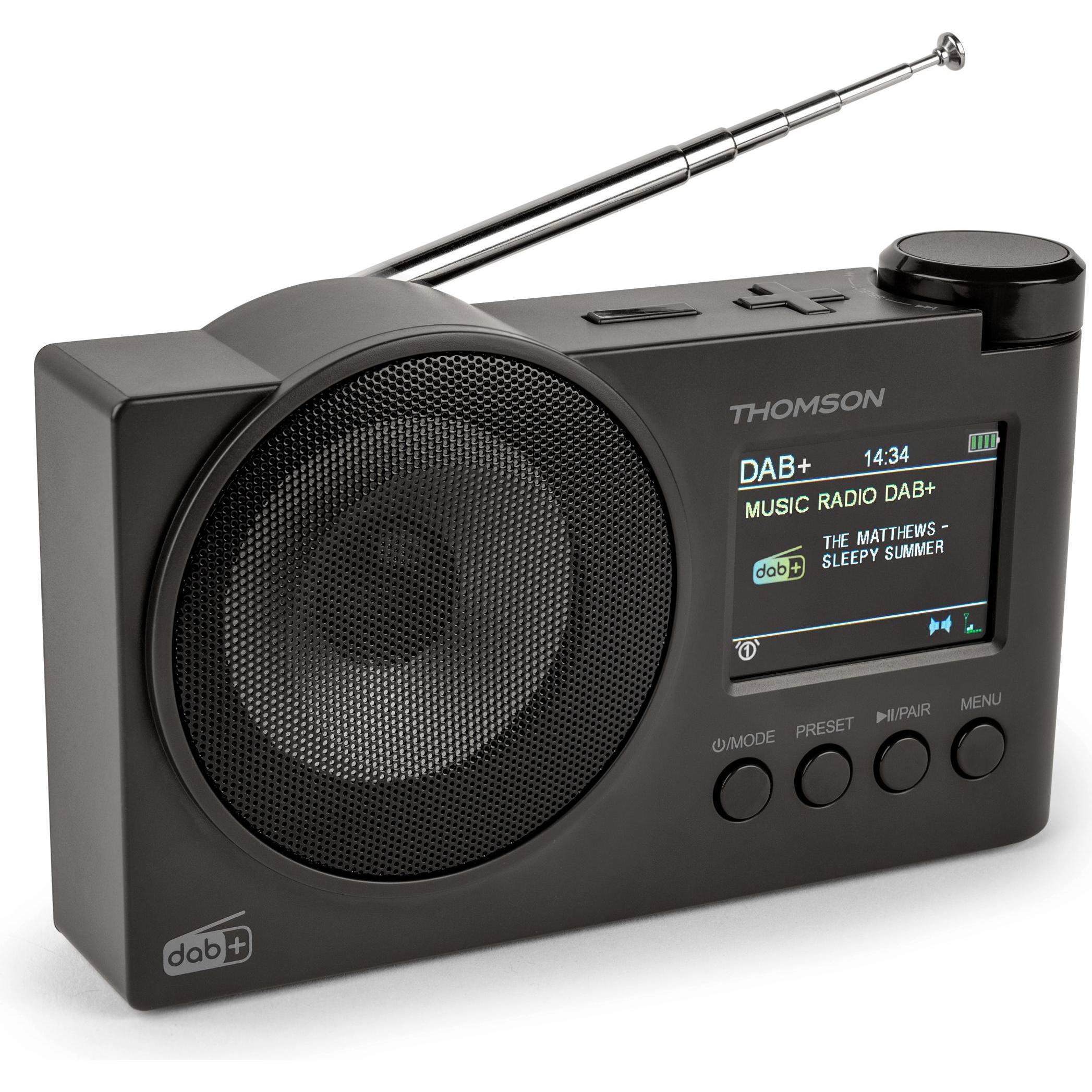 Thomson RT400DAB Radio DAB+ / FM / BT - Nero (DAB, FM, Bluetooth), Radio, Nero