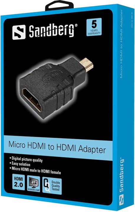 Immagine prodotto Sandberg Micro HDMI a (HDMI, 5.70 cm)