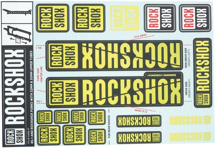 Actual product image RockShox Sticker kit for forks until 2018