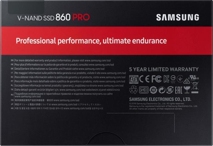 Produktbild Samsung 860 Pro (4000 GB, 2.5")