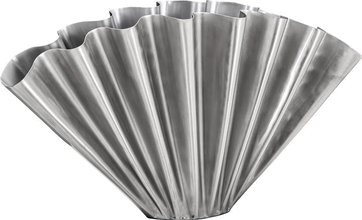 Actual product image House Doctor Vase, HDFlood, Brushed silver finish (1 x)