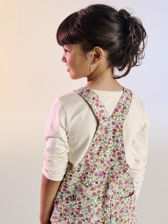 Actual product image Vertbaudet Gemusterte Mädchen Latzhose mit weitem Bein