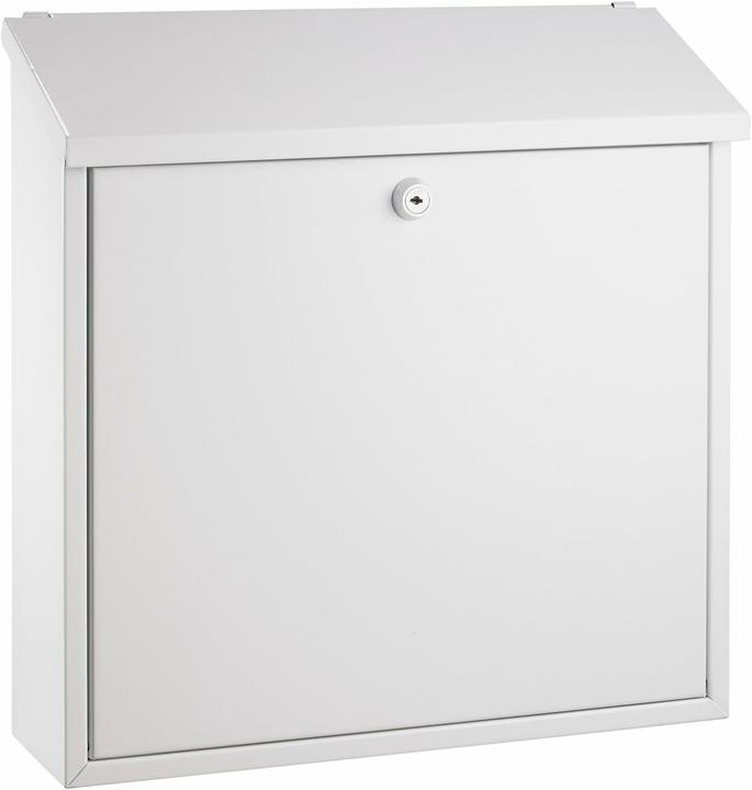 Alco Albert 8604 - Briefkasten, weiss lackiert, ca. 36 x 36 x 10 cm