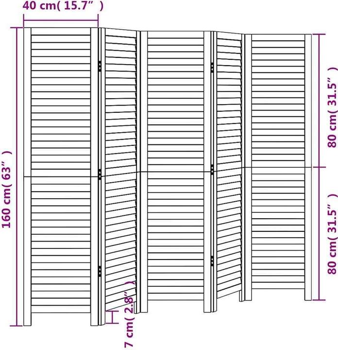 Produktbild vidaXL Paravent
