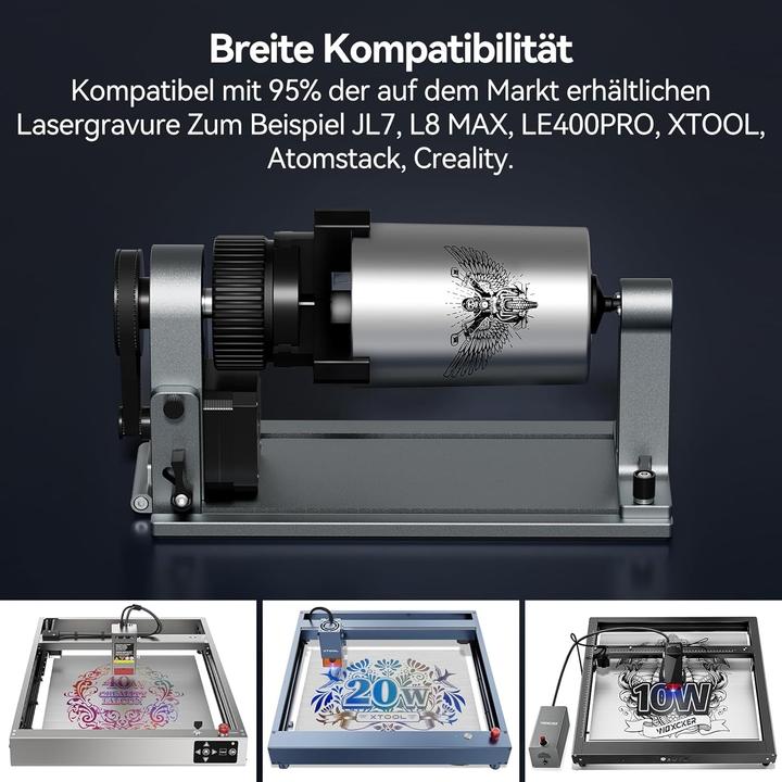 Image du produit Woxcker Laser-Rotationswalze für Gravurmaschinen