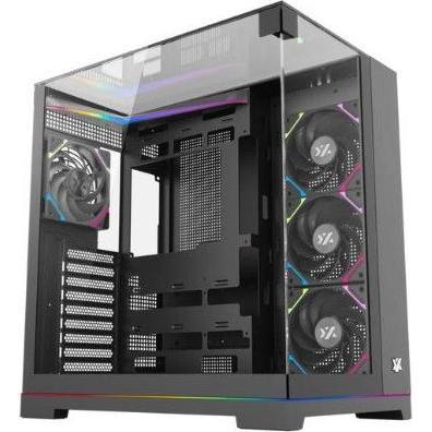 xyz Torre Atx Tesseract A-Rgb Black (ATX), Case PC, Nero