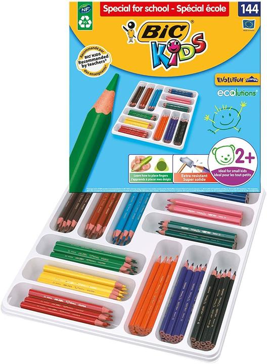 Bic KIDS Triangular Crayons Evolution Triangle, pack of 144 (144x)