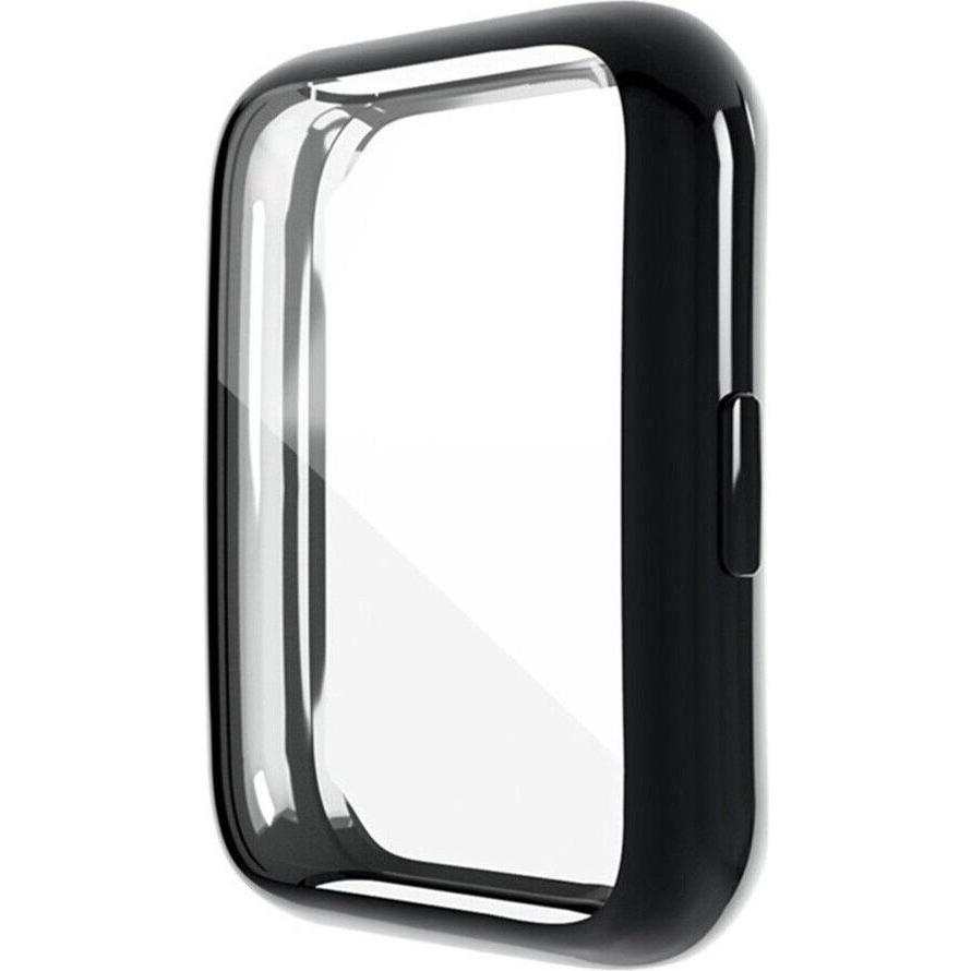 Strap-it TPU-Hülle (Silikon), Uhrenarmband, Schwarz