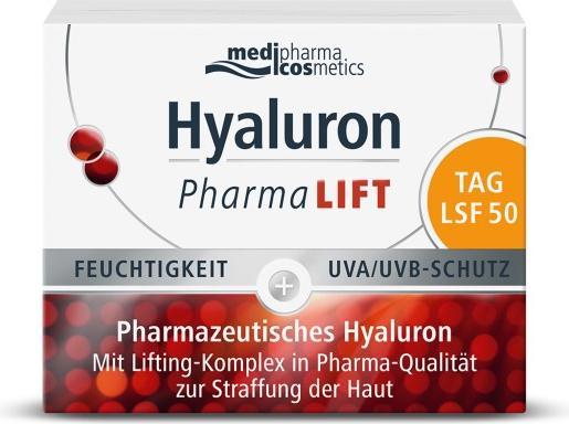 Actual product image Medipharma cosmetics Hyaluron Pharma Lift Day SPF 50 Cream, 50 ml Cream (50 ml, Day cream, SPF 50)
