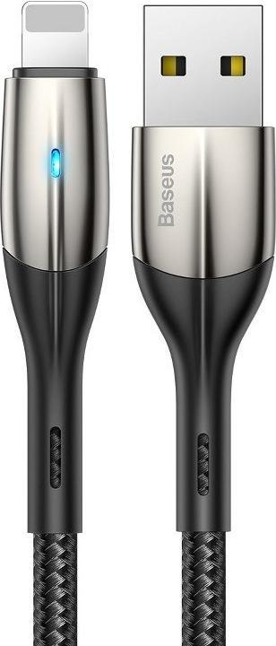 Produktbild Baseus Horizontal Lightning Cable with LED Lamp 2m 1.5A (Black) (2 m)