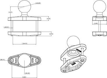 Produktbild RAM Mounts Clamp Base With Ball