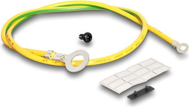 Actual product image Delock Keystone bracket 12 port tiltable for 10" or 19" R