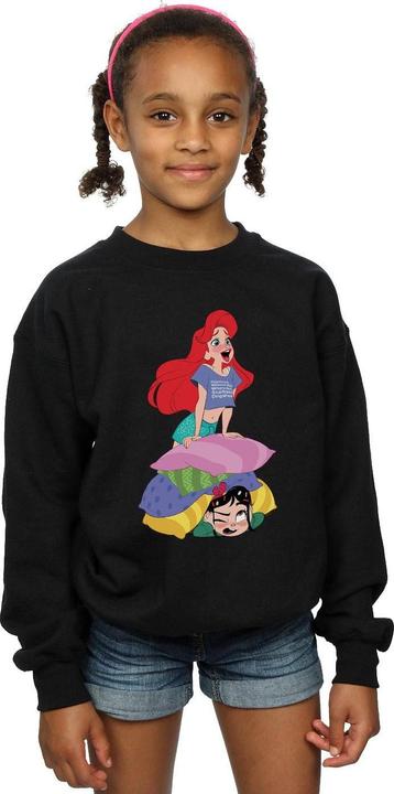 Actual product image Disney Girls Wreck It Ralph Ariel And Vanellope Sweatshirt (140, 146)