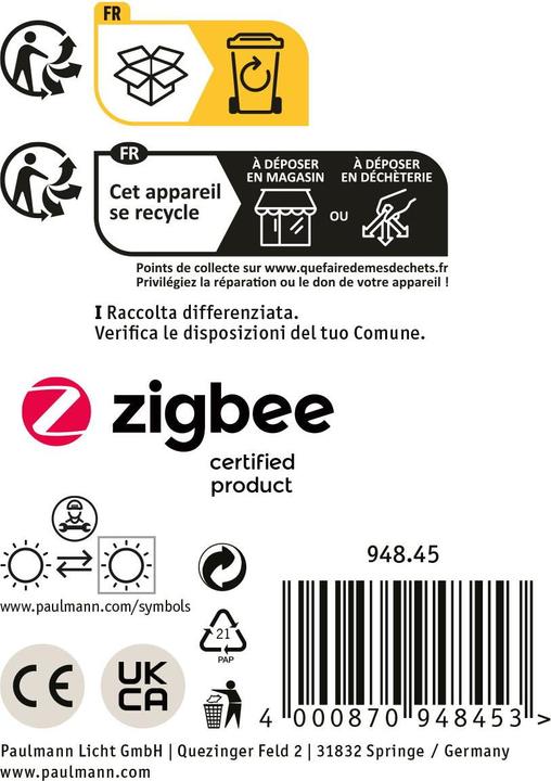 Actual product image Paulmann Floor Zigbee (420 lm, IP67)