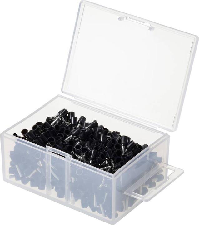 Tru Components TC-11599336 Aderendhülsen-Sortiment 1.5 mm² Schwarz 500 St.