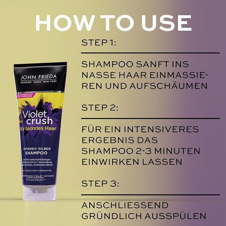 Immagine prodotto John Frieda Violet Crush Silber (250 ml, Shampoo liquido)