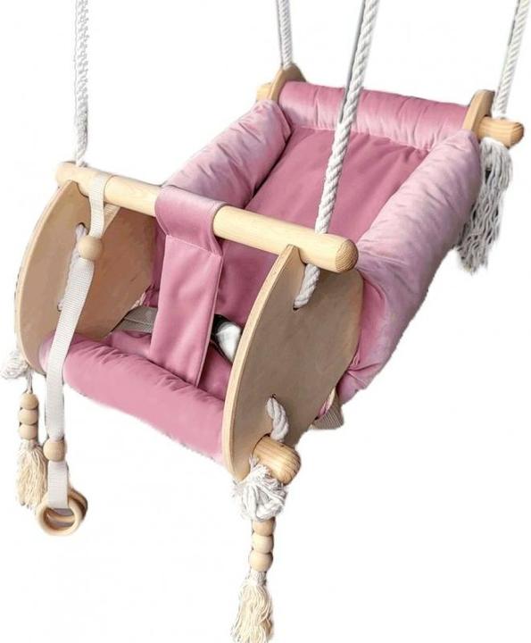 Produktbild Holzecke Babyschaukel Pink 3