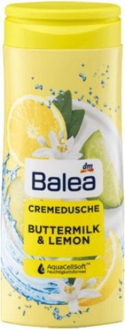 Actual product image dm Balea Cream shower Buttermilk&Lemon (300 ml)
