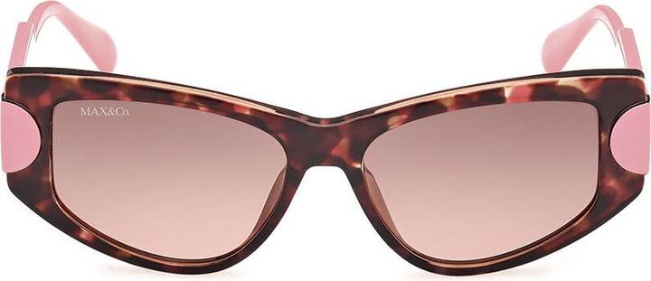 Actual product image Max&Co. Squared Sunglasses Injected Havana Smoke