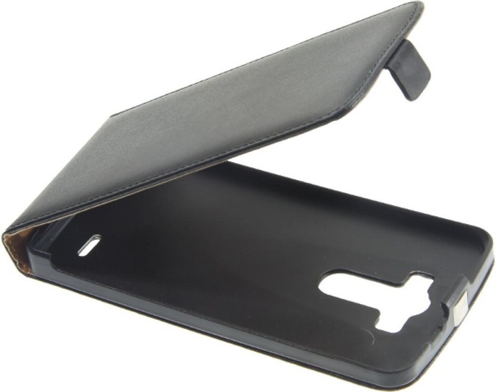 Actual product image OEM Slim Leather Flip Case LG G3 D855 - Black (G3)