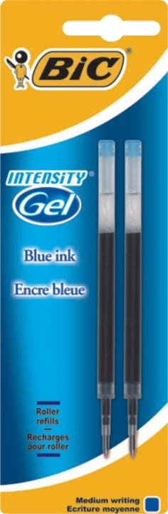 Image du produit Bic Recharge pour stylo à encre gel, épaisseur de trait : 0,35 mm, bleu (Mine de gel, Bleu, 0.35 mm)