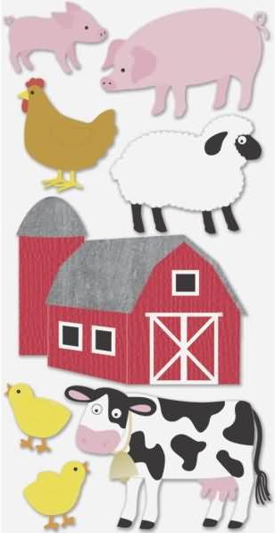 Produktbild Heyda Motivsticker Farmtiere