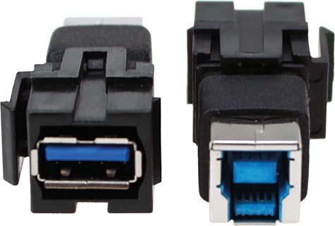 Produktbild Bachmann Custom Modul 1x USB 3.0 A/B Keystone (0.09 m, USB 3.0)
