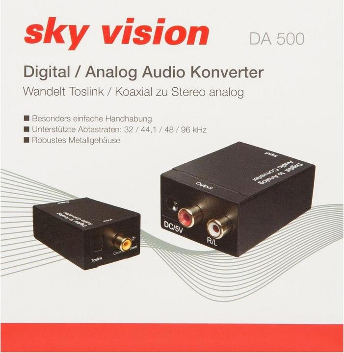 Actual product image Sky Vision DA 500 Digital to Analogue Audio Converter