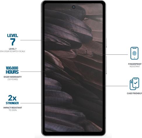 Image du produit Eiger Mountain Glass Clear Edge (1 pièce(s), Google Pixel 7a)