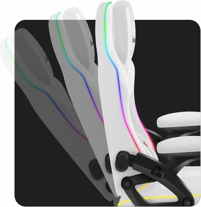 Actual product image Huzaro Fotel gamingowy Force 4.6 RGB White Mesh
