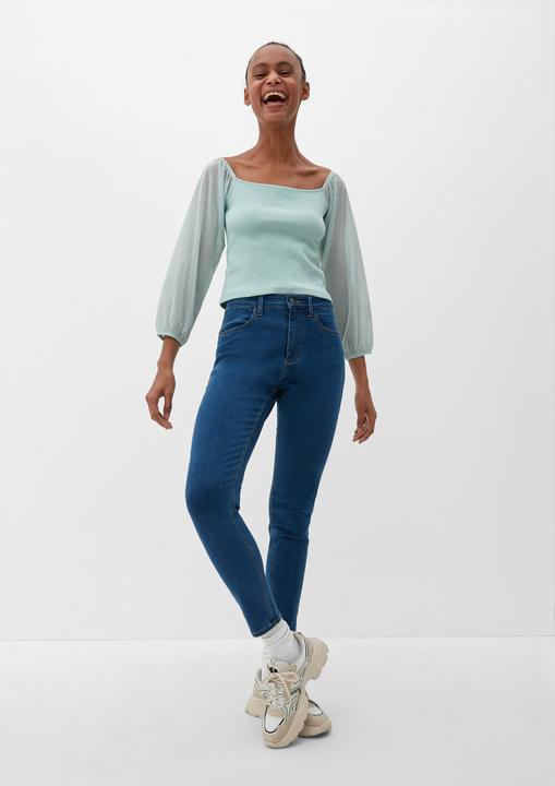 Produktbild s.Oliver T-Shirt Bluse mit Karreeausschnitt (M)