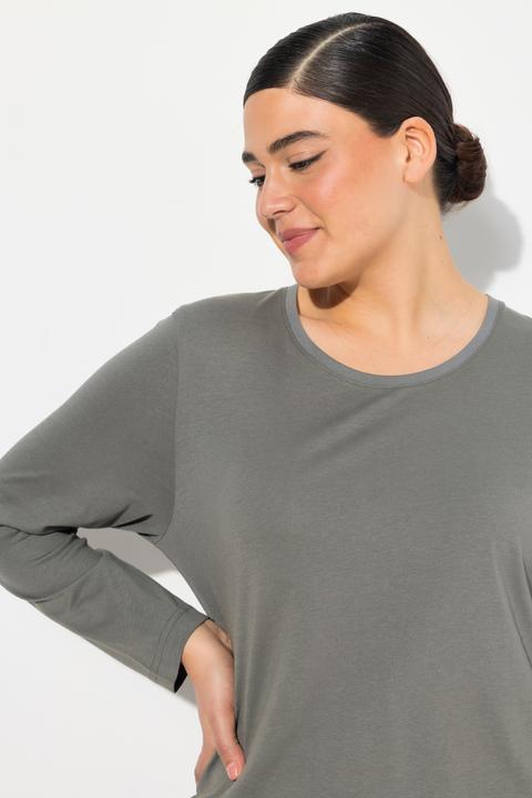 Immagine prodotto Ulla Popken Maglia aderente con scollo a girocollo e maniche lunghe (60)