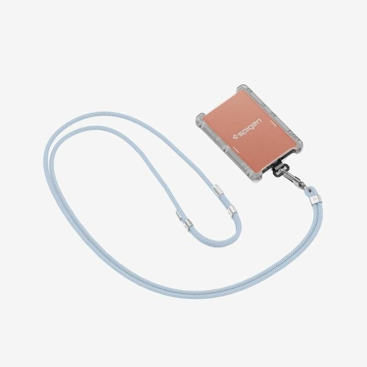 Produktbild Spigen Universal Strap Set Crossbody& Wrist zestaw smyczy do telefonu niebieski/mute blue AFA08
