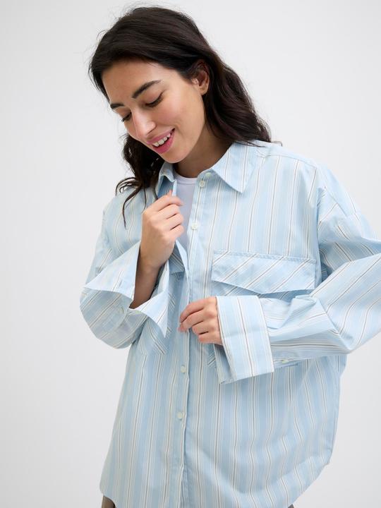 Produktbild JJXX Jxava Poplin Ls O-Size Pock Shirt Wvn Ln (M)