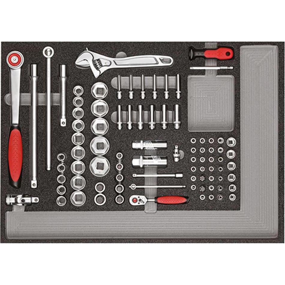 Thumbnail - Gedore Red, Zubehör Werkzeugaufbewahrung, red R21010004 Werkzeugsatz 3x CT-Module 129-teilig