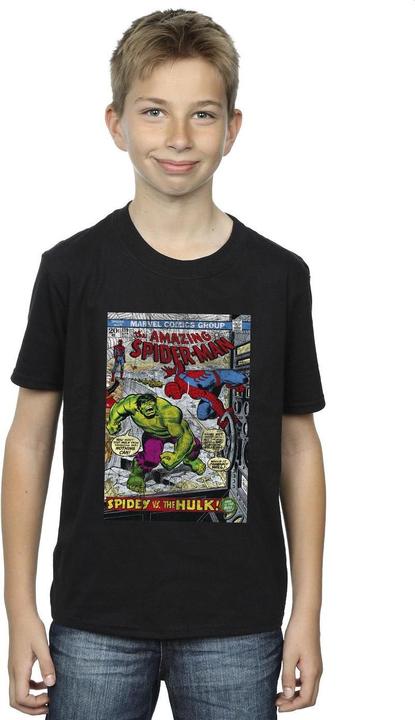 Actual product image Boys Spider-Man VS Hulk Cover T-Shirt (152, 158)