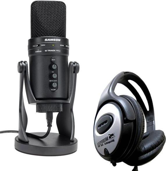 Produktbild Samson G-Track Pro USB-Mikrofon mit Kopfhörer