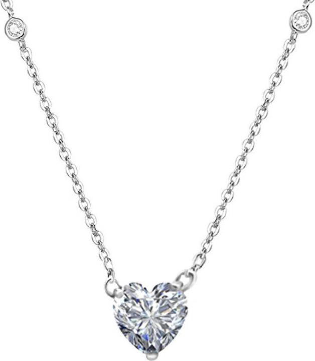 Immagine prodotto Beneto Collana d'argento con cuore AGS1134 / 47 (L) (Argento)
