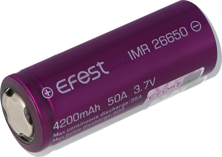 Actual product image Efest Battery Purple IMR26650 (High Drain) (1 pcs., 26650, 4200 mAh)
