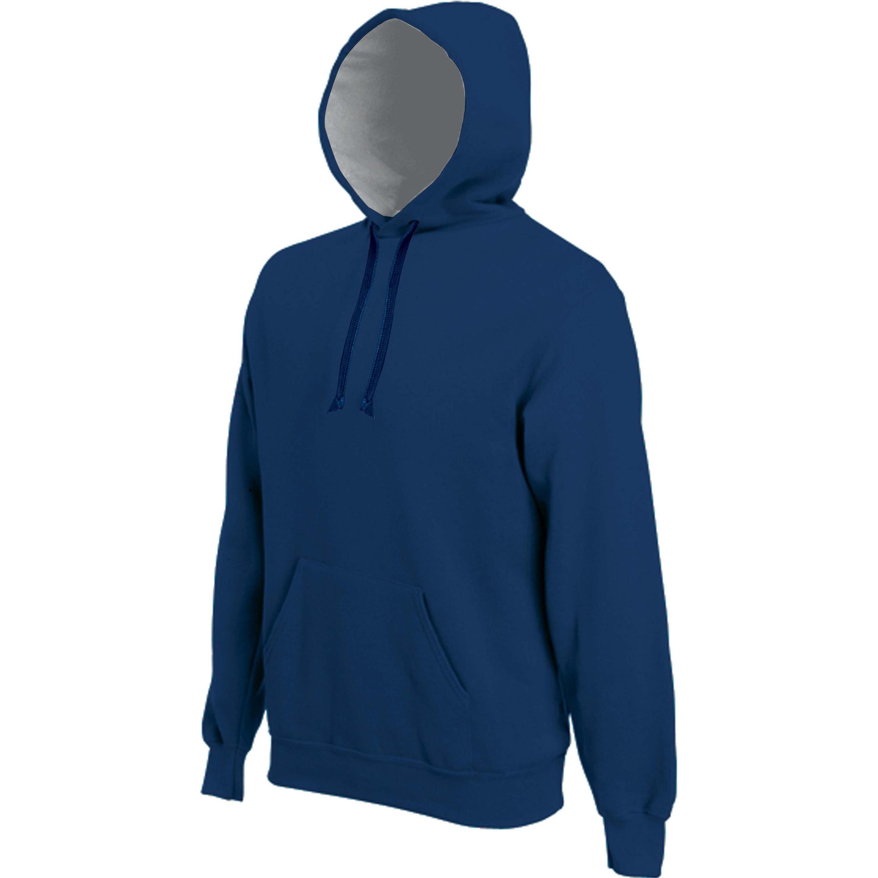 Kariban, Herren, Pullover, bande contrasté, Blau, (XS)