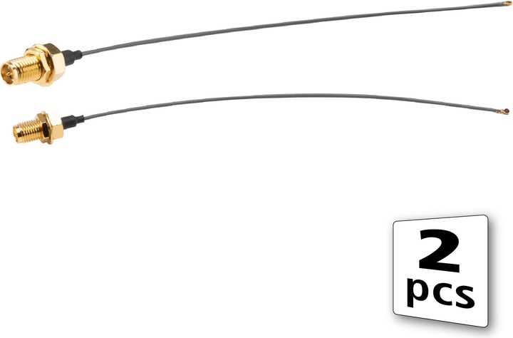 Produktbild Akasa A-ATC01-150GR Signalkabel 0,15 m Schwarz (Antennenkabel)