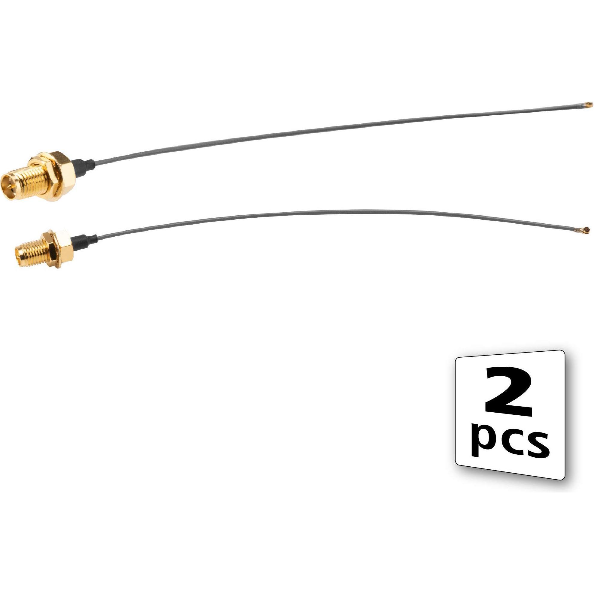 Akasa A-ATC01-150GR Signalkabel 0,15 m Schwarz (Antennenkabel), Antennenkabel