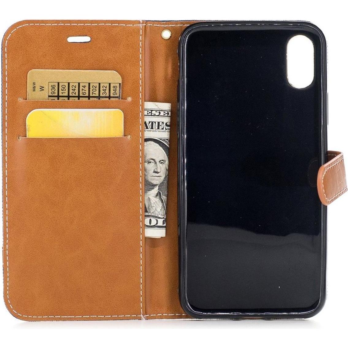 Thumbnail - König Design Hülle Handy Schutz für Apple iPhone X Case Cover Tasche Wallet Etui Handyhülle (Apple iPhone X), Smartphone...